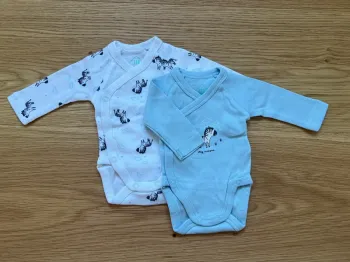 Lot de 2 bodys prématuré