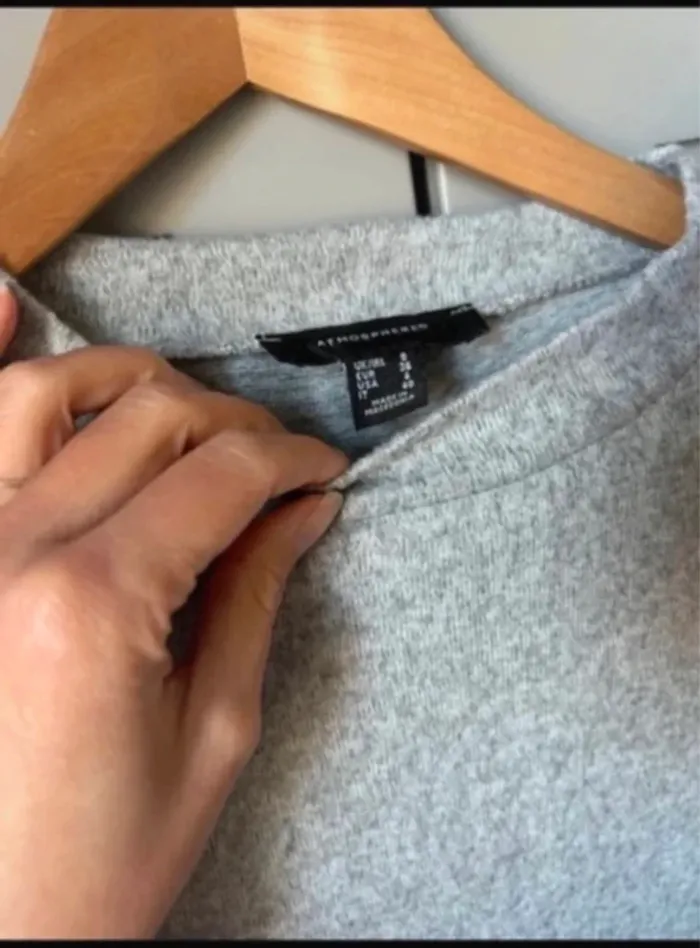 Pull chemise gris bleu - photo numéro 2