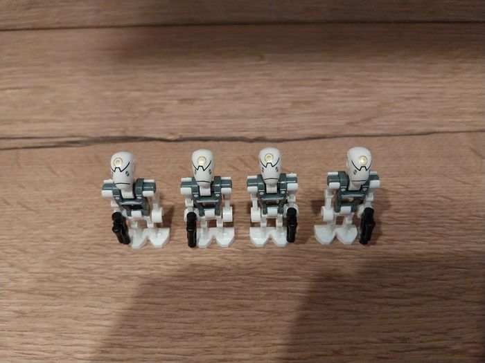 Figurines type lego 4 droides commando blanc star wars - photo numéro 3