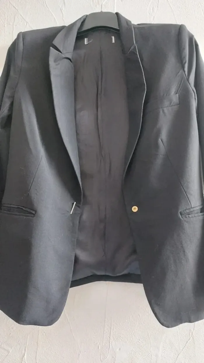 Veste noire élégante 1 bouton - photo numéro 4
