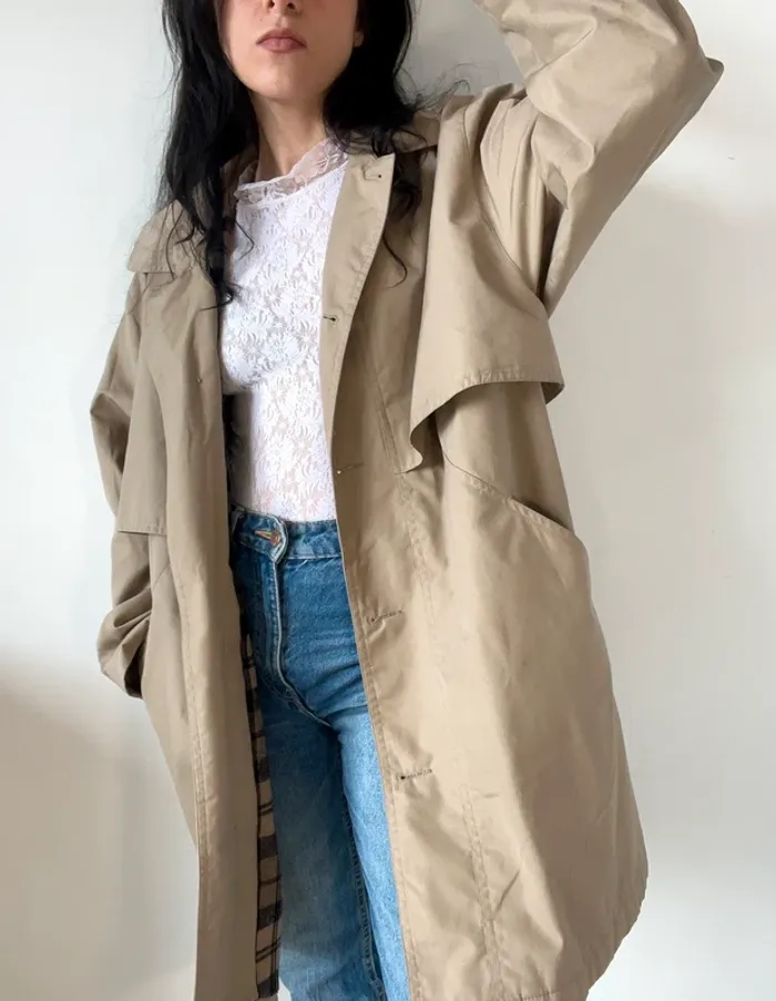 Trench années 70 beige taille L 🧥
