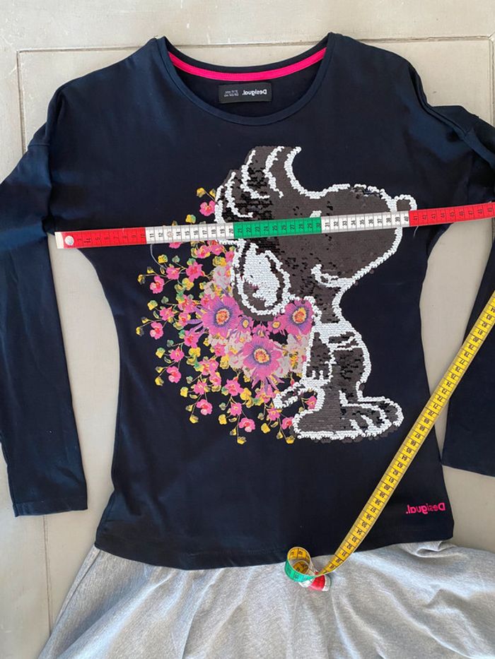 Robe Desigual Droopy noire avec sequins taille 11-12 ans - photo numéro 12