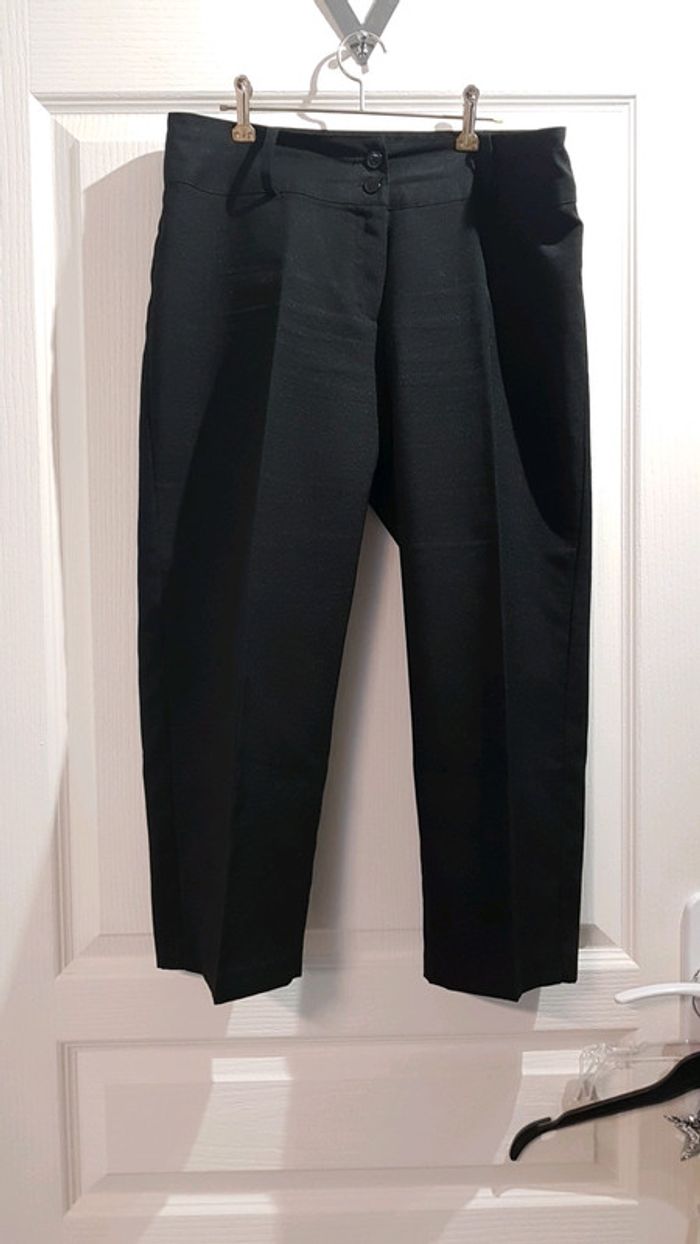 Pantacourt à pinces noir