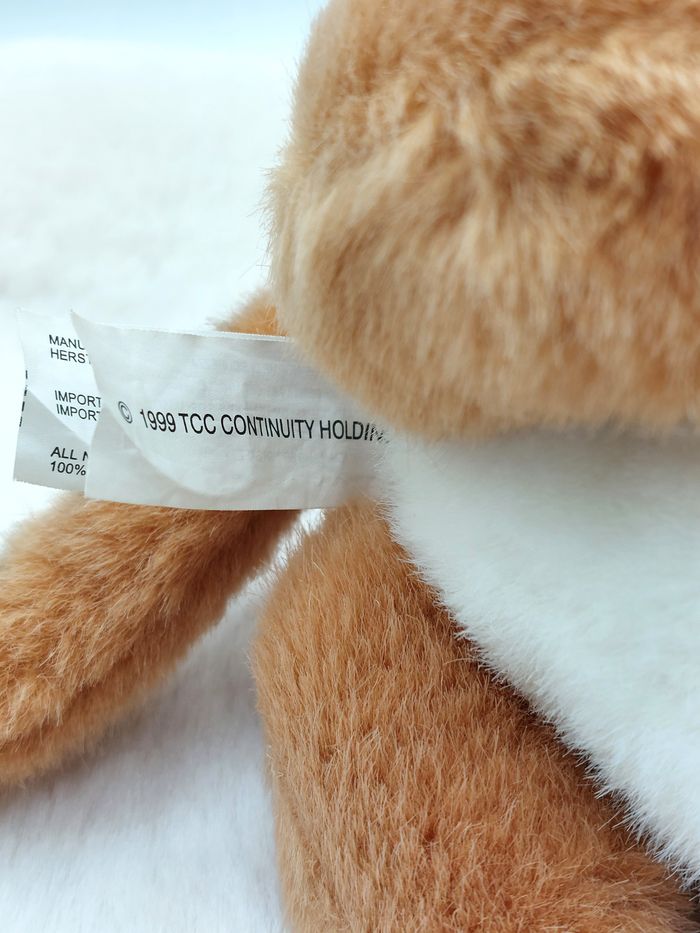 Vintage Peluche ancien doudou tigre TCC Continuity 1999 25/36 cm avec la queue - photo numéro 8