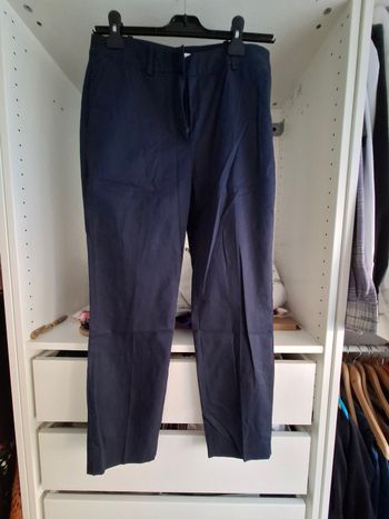 Pantalon droit bleu marine
