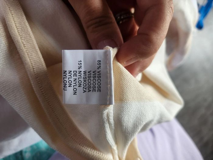 Pull léger beige et blanc 🩷 - photo numéro 5