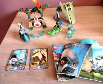 Lego chima lot garçon Tour supreme + la morsure croco + cartes collection tbe jeu jouet construction