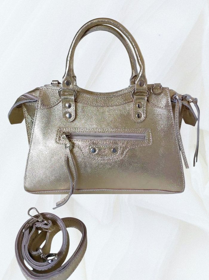 Sac trapèze cuir irisé 🇮🇹 - photo numéro 8