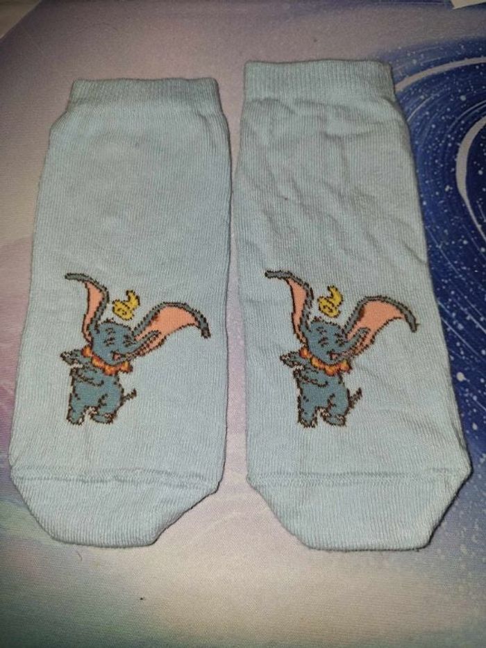chaussette bleu ciel dumbo