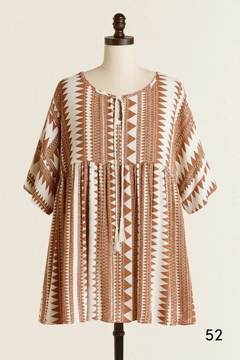 Tunique manches courtes T52 Bleu bonheur