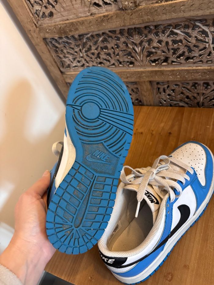 Basket dunk  taille 38 blanche bleue noire Nike - photo numéro 5