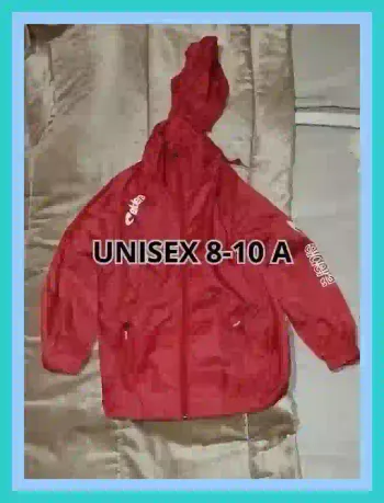 kway eldera rouge bordeaux unisex 8 à 10 ans  7521018690