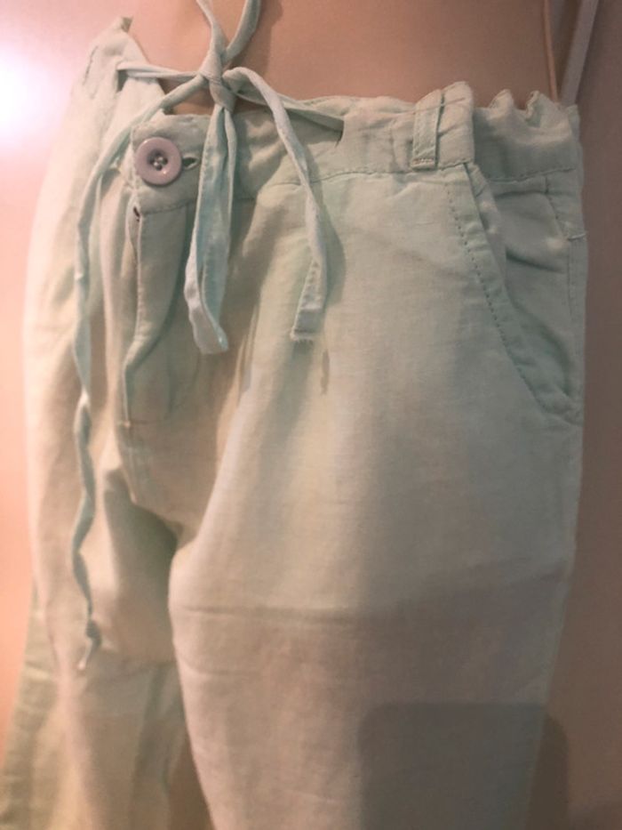 Pantalon d’été en lin et coton tissia taille 38 - photo numéro 18