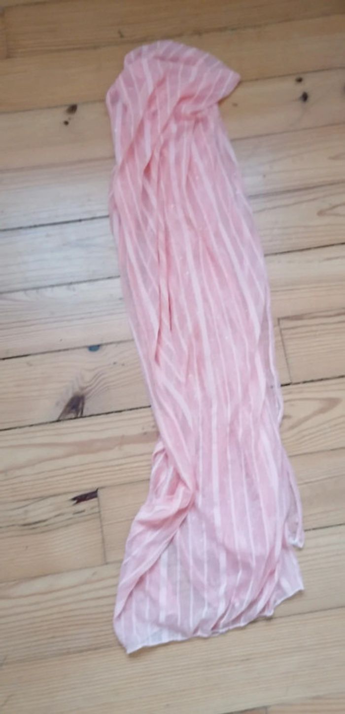 Foulard rose clair