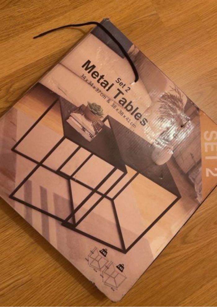 Set 2 métal tables
