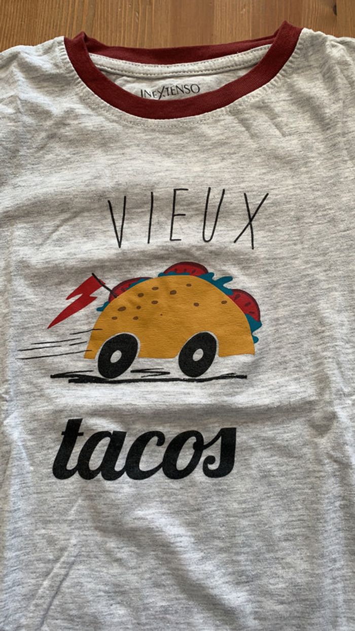 Tee-shirts imprimé gris 10 ans - photo numéro 2