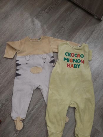 Lot 2 pyjamas jaunes