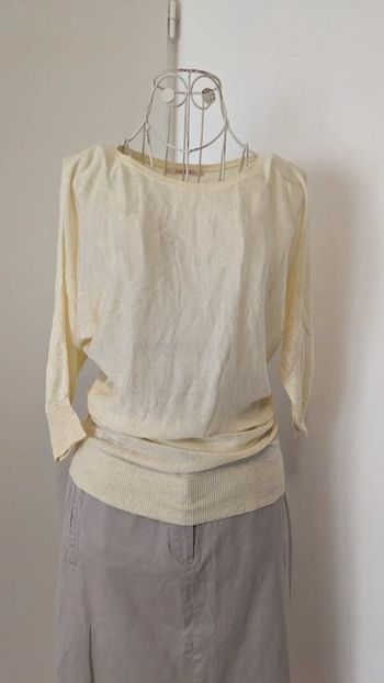 Petit pull jaune camaïeu 38