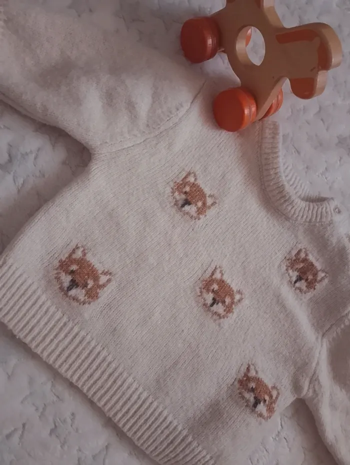 Pull beige renard