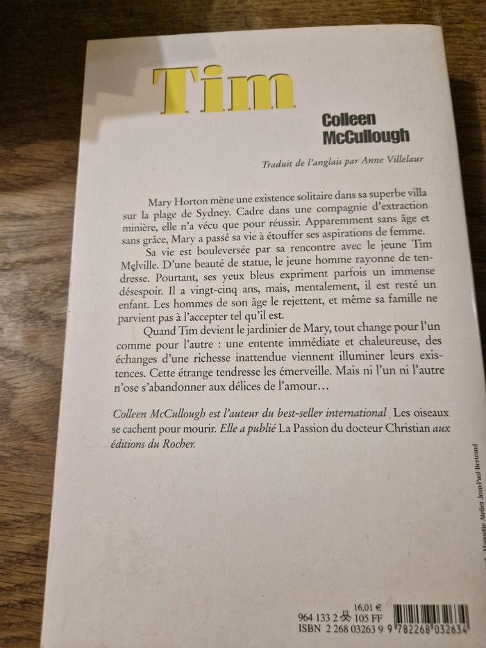 Tim de colleen mccullough - photo numéro 2