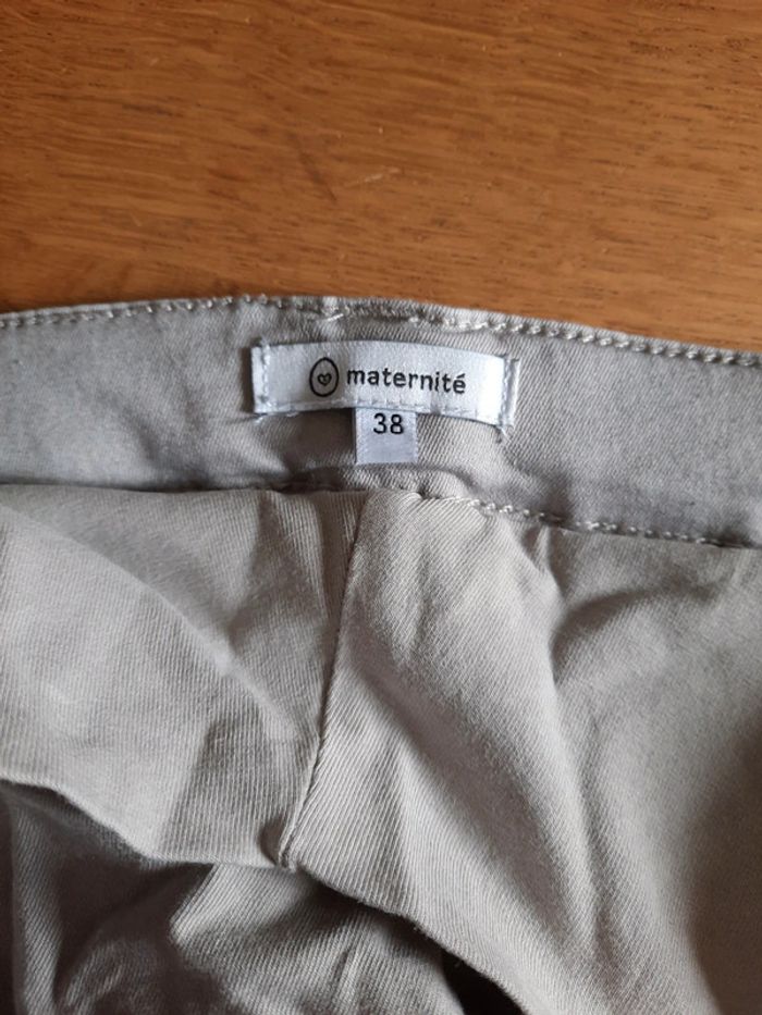 Pantalon gris clair femme slim maternité 38 - photo numéro 2