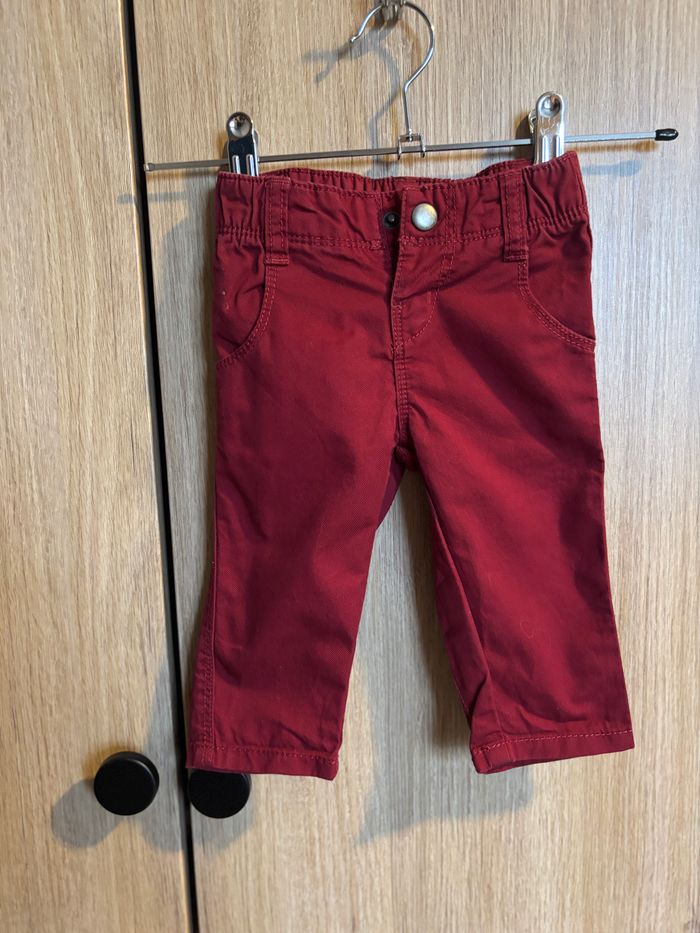 pantalon bordeaux