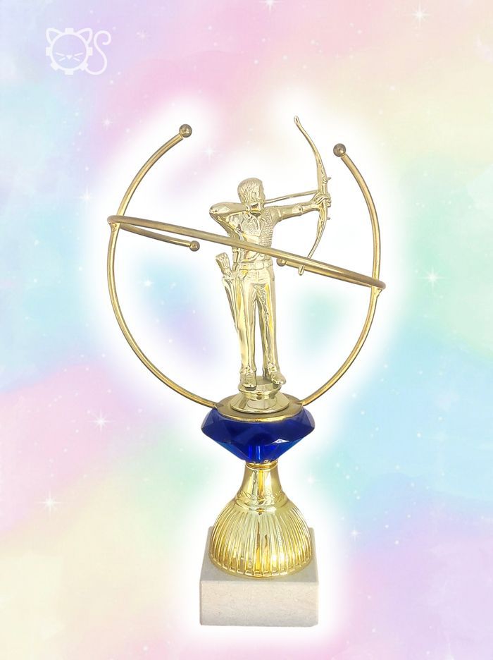 Trophée figurine de tir à l'arc 🏹 28,5x16,5cm - photo numéro 1