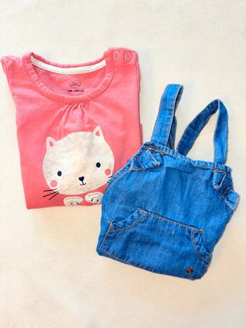 Salopette et pull 6 mois