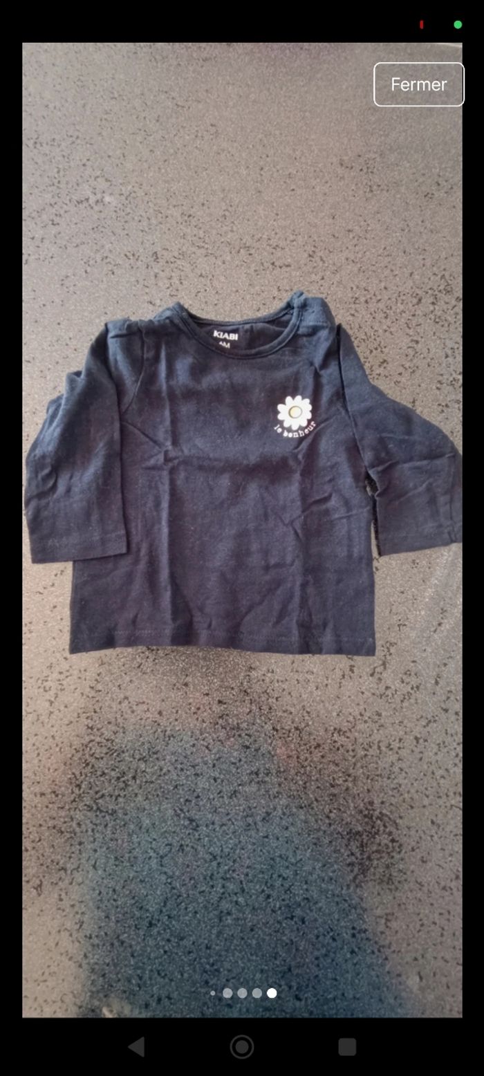 Lot t-shirt fille 6 mois - photo numéro 6