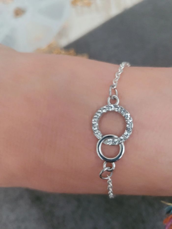 Bracelet en acier inoxydable argenté - photo numéro 4