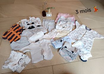 lot vêtements 3 mois 