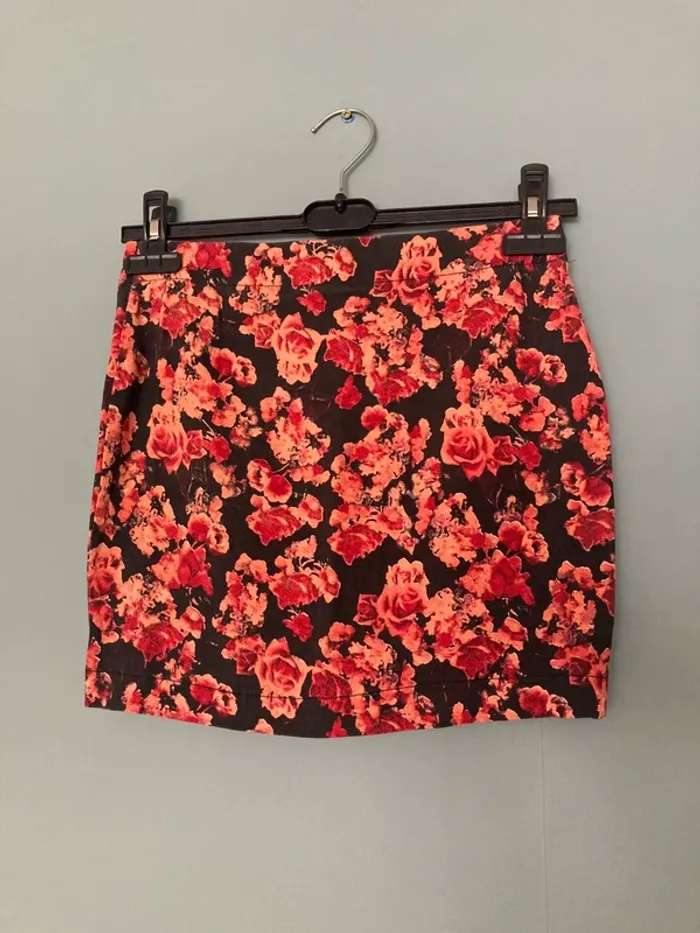 Jupe Moulante à Fleurs S/M
