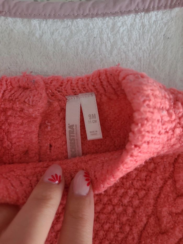 Pull rose 9mois - photo numéro 2
