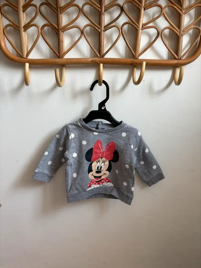 Lot pull Minnie + pantalon rose 3 mois - photo numéro 3