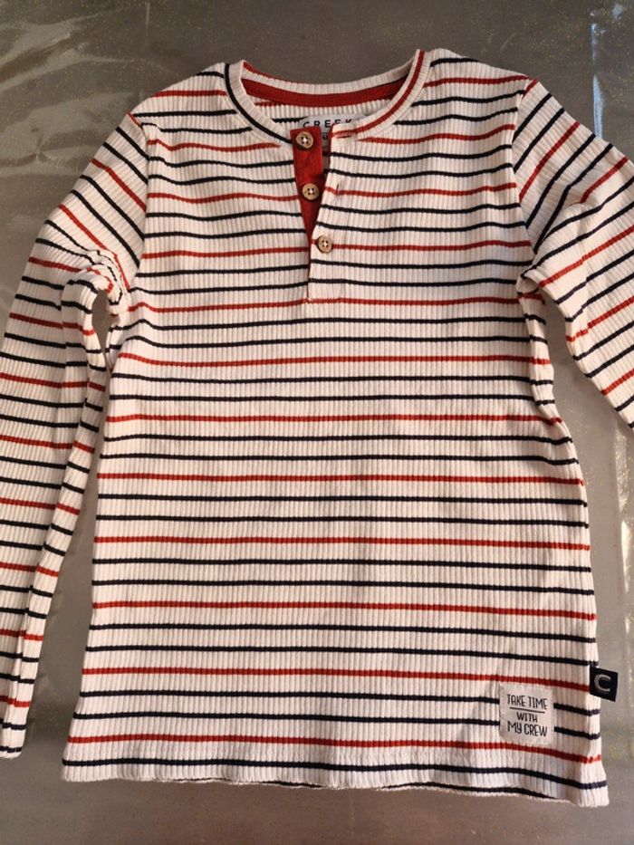 Tee shirt garçon à rayures