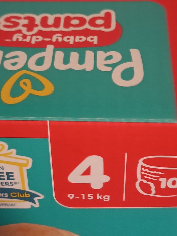 Lot de 2 cartons xxl couches Pampers taille 4 neuf - photo numéro 2