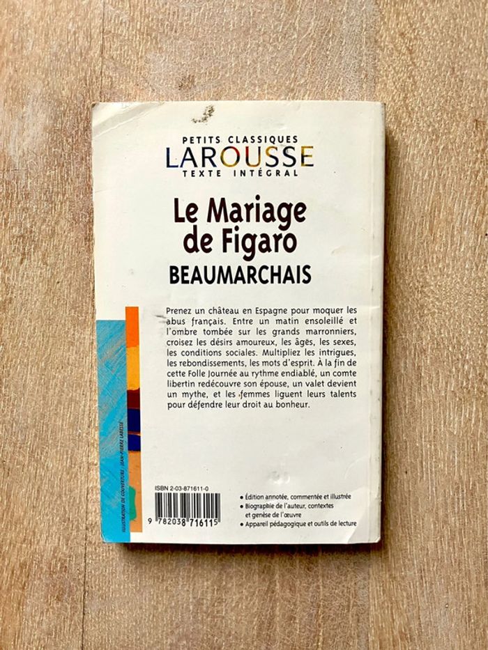 Beaumarchais, La Folle Journée ou Le Mariage de Figaro - Petits Classiques Larousse - photo numéro 2
