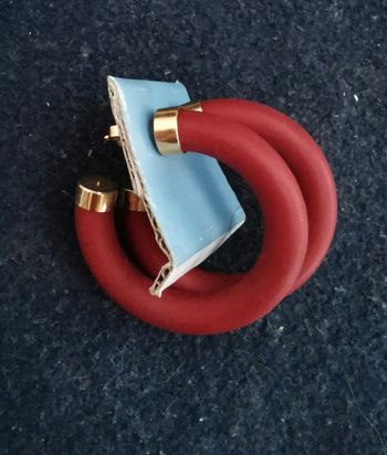 Créoles larges bordeaux