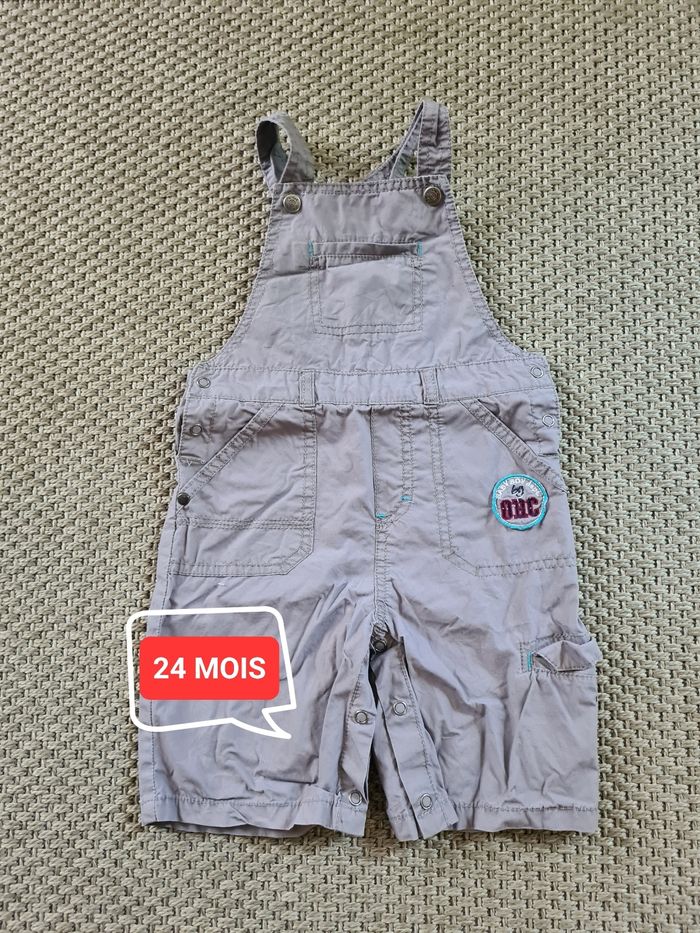 Salopette légère grise - 24 mois