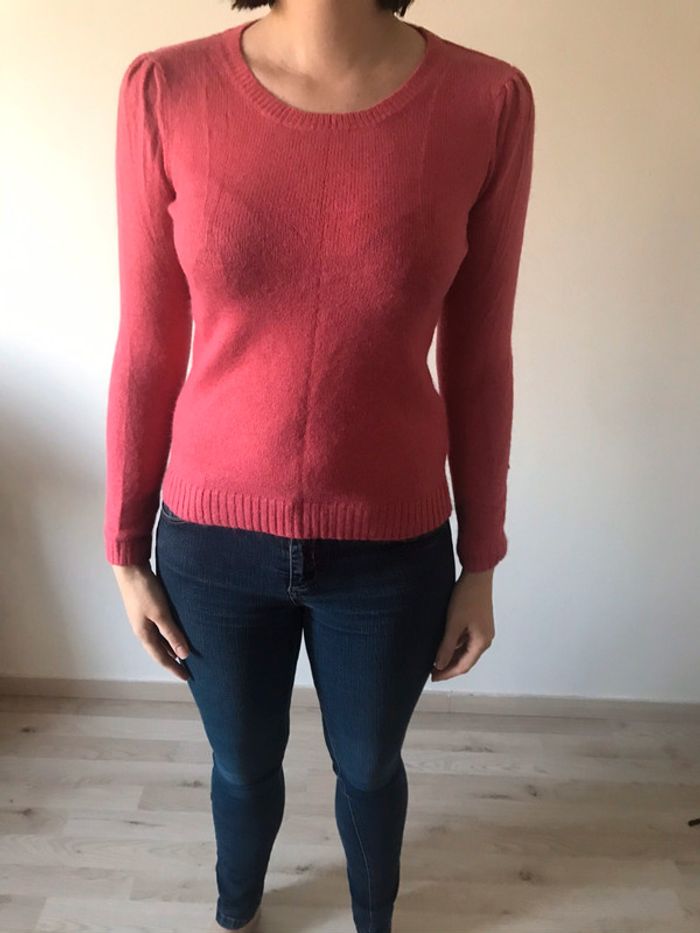 Pull camaïeu rose angora