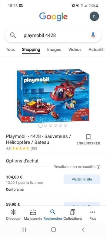 Playmobil pompiers neuf