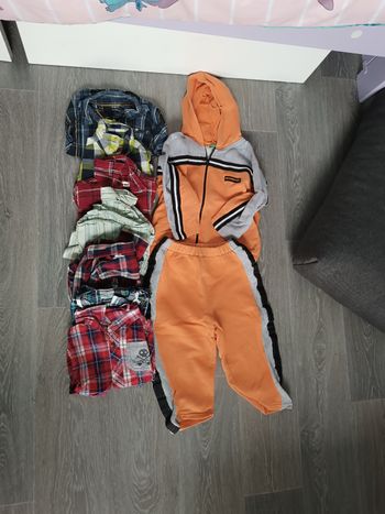 Lot ensemble +7 chemise a carreaux