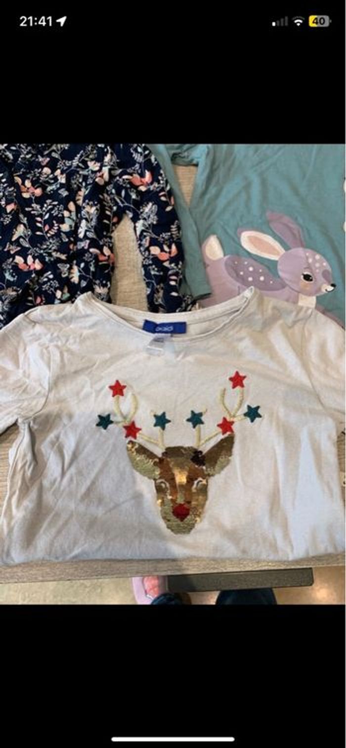 Lot de 5 tee shirts manches longues 4 ans - photo numéro 2