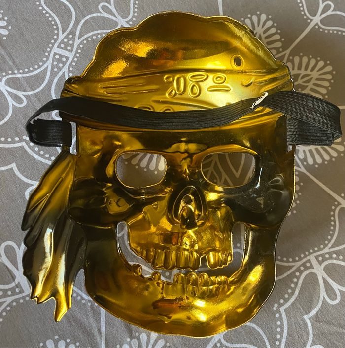 Masque enfant tête de mort pirate 🏴‍☠️ - photo numéro 2