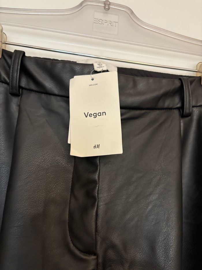 Pantalon large similicuir noir 40 - photo numéro 6