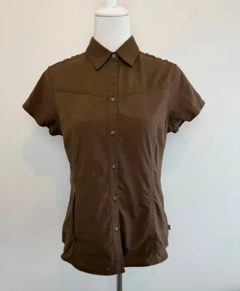 Chemise de randonnée The North Face marron manches courtes taille M