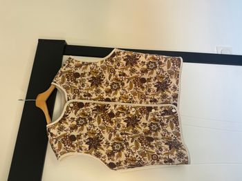 Veste reversible motif fleuri