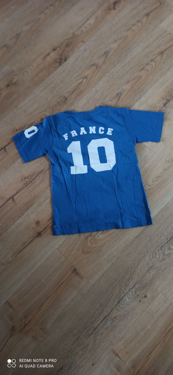 T shirt foot France 8 ans tao - photo numéro 2