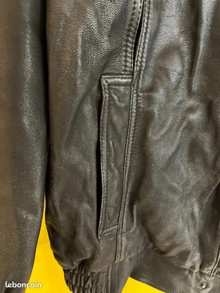 🌟 Magnifique veste en cuir Xxl / 58 état neuf doublée = une splendeur 🌟 - photo numéro 6