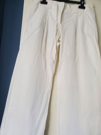 Pantalon large blanc